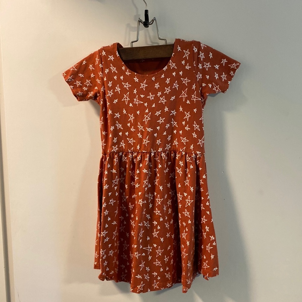 Orange/Rust star dress- great condition!